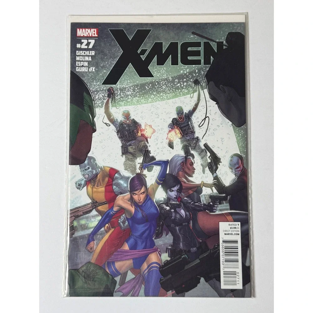 Marvel X-Men 27 2012 Victor Gischler Jorge Molina Psylocke Storm Colossus Domino